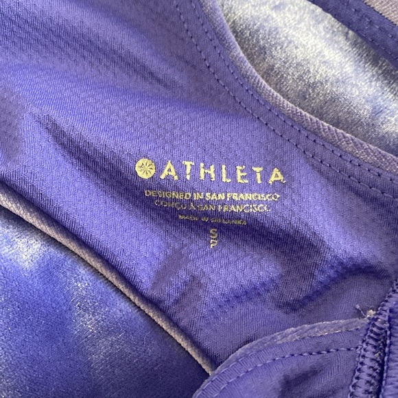 Athleta Velvet Legging and Bra 2 Piece Set Soft Plush Purple Size S - Picture 9 of 15